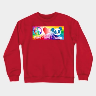 Peace Love Panda Crewneck Sweatshirt